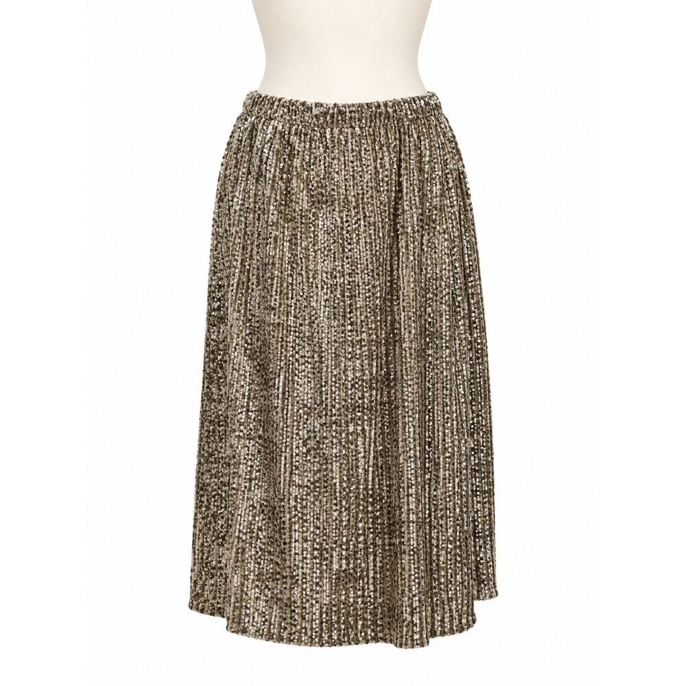 Banana Republic Leopard Print Pleated Midi Skirt - Size S - Effortless Chic - Picture 1 of 7
